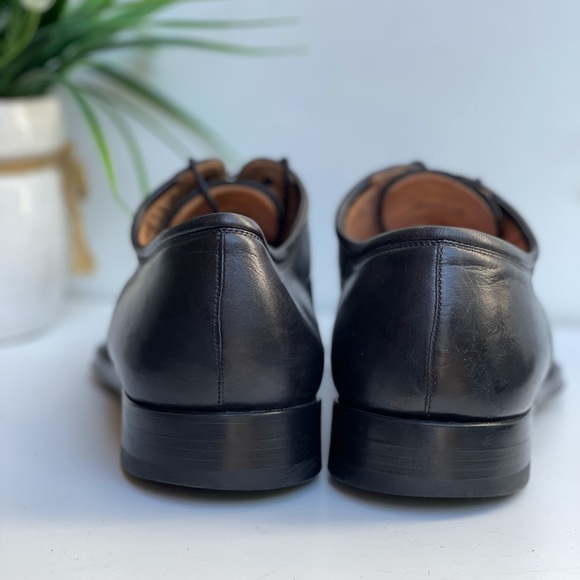 - Magnanni🔴black leather Oxfords men’s Size 10.5 D - Picture 5 of 12